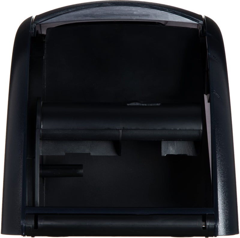San Jamar R3590TBK Black Pearl Oceans Duett Standard Bath Tissue Dispenser - Image 5
